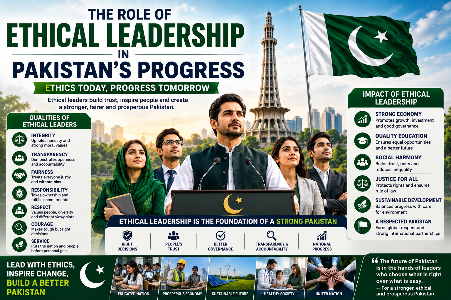 The Role of Ethical Leadership in Pakistan’s Progress