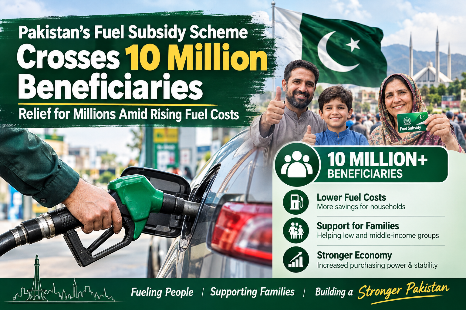 Pakistan’s Fuel Subsidy Scheme Crosses 10 Million Beneficiaries: Relief for Millions Amid Rising Fuel Costs