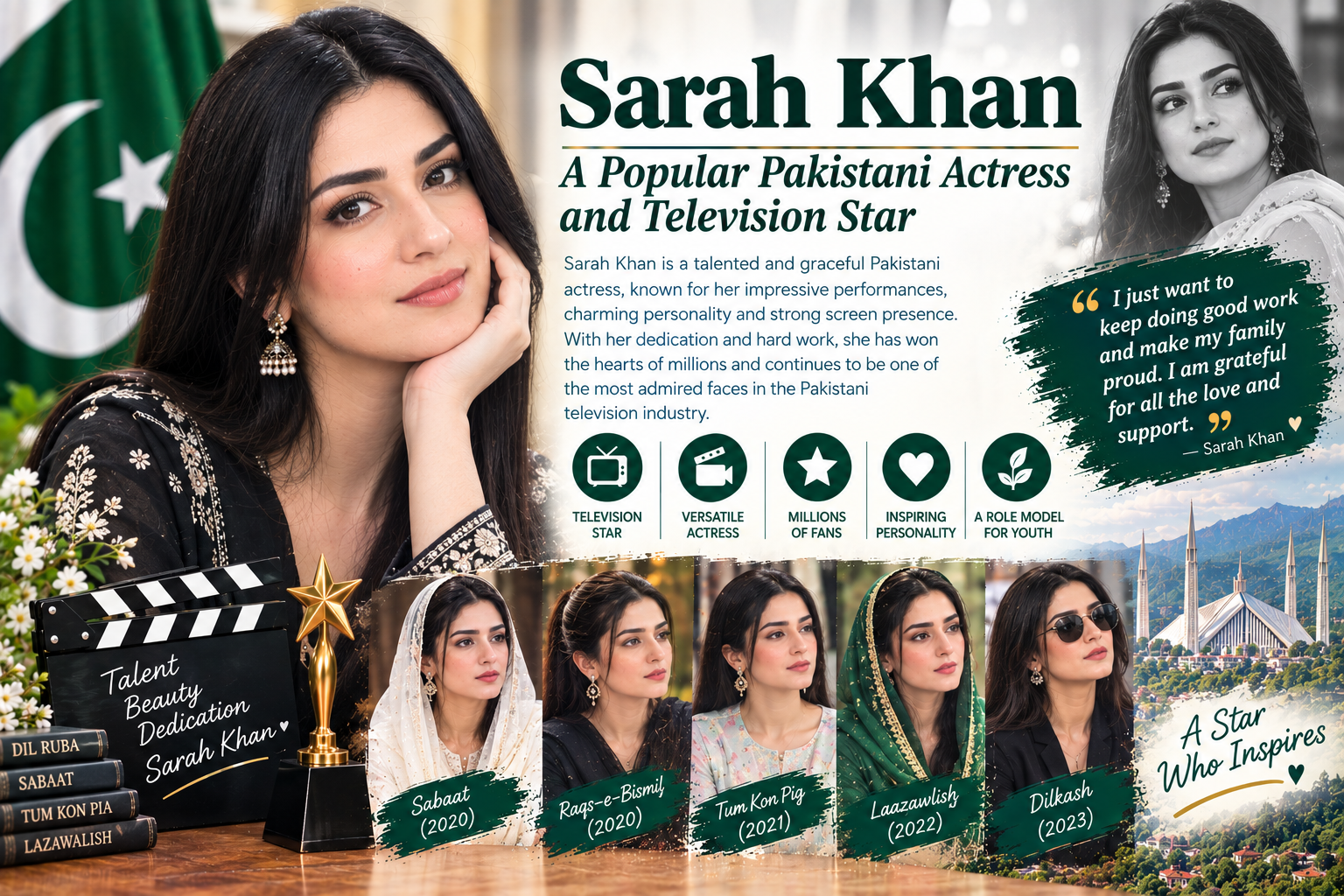 Sarah Khan – A Popular Pakistani Actress and Television Star