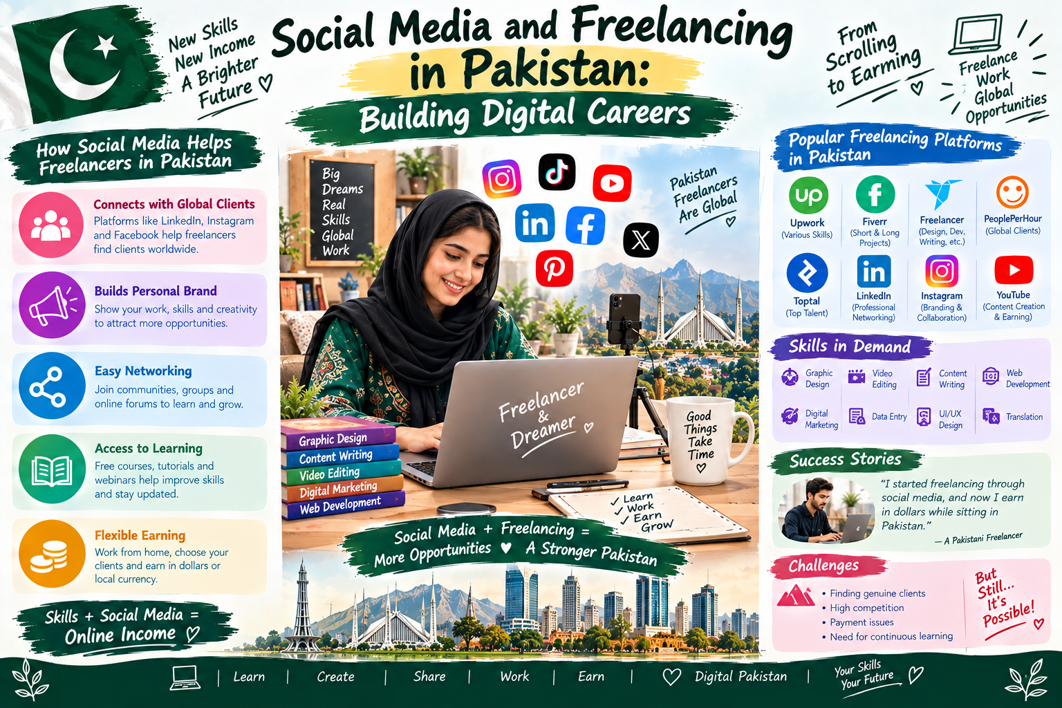 Social Media and Freelancing in Pakistan: Building Digital Careers