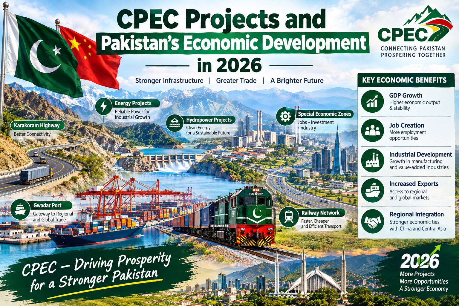 CPEC Projects Remain Important for Pakistan’s Economic Development