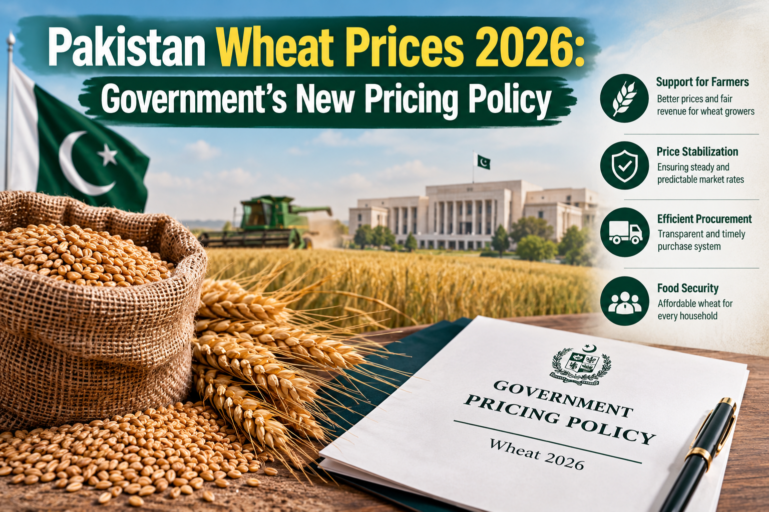 Pakistan Wheat Prices 2026: Government Consults Provinces to Protect Farmers and Keep Flour Affordable