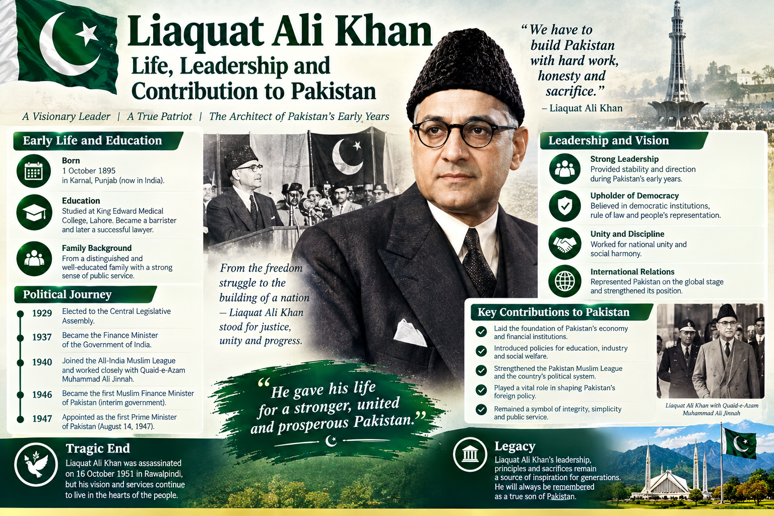 Liaquat Ali Khan: Life, Leadership and Contribution to Pakistan