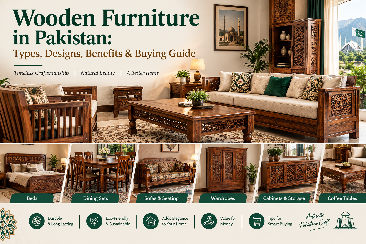  Wooden Furniture in Pakistan: Types, Designs, Benefits and Buying Guide