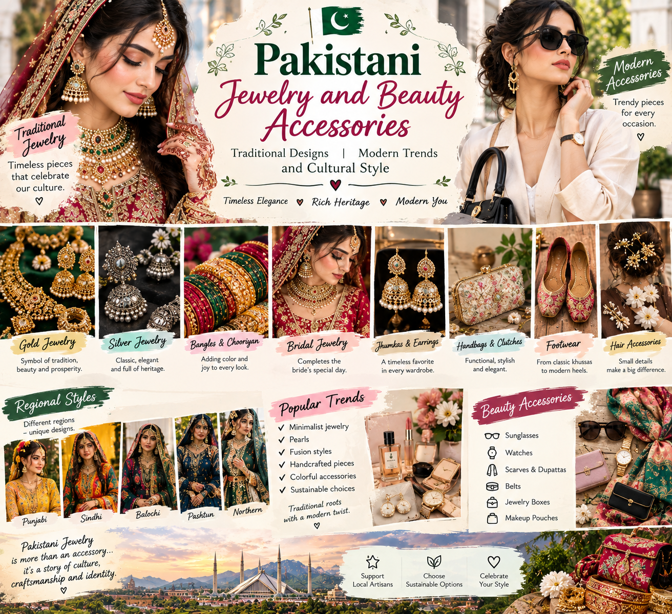  Pakistani Jewelry and Beauty Accessories: Traditional Designs, Modern Trends and Cultural Style