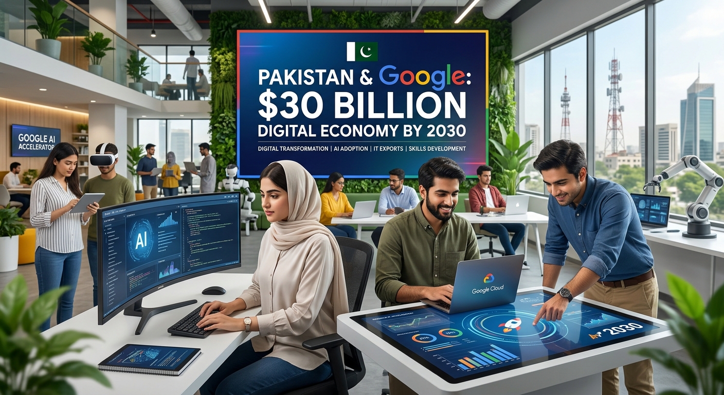 Pakistan and Google’s $30 Billion Digital Economy Vision by 2030