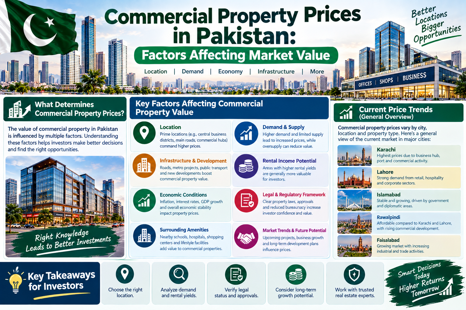 Commercial Property Prices in Pakistan: Factors That Affect Market Value