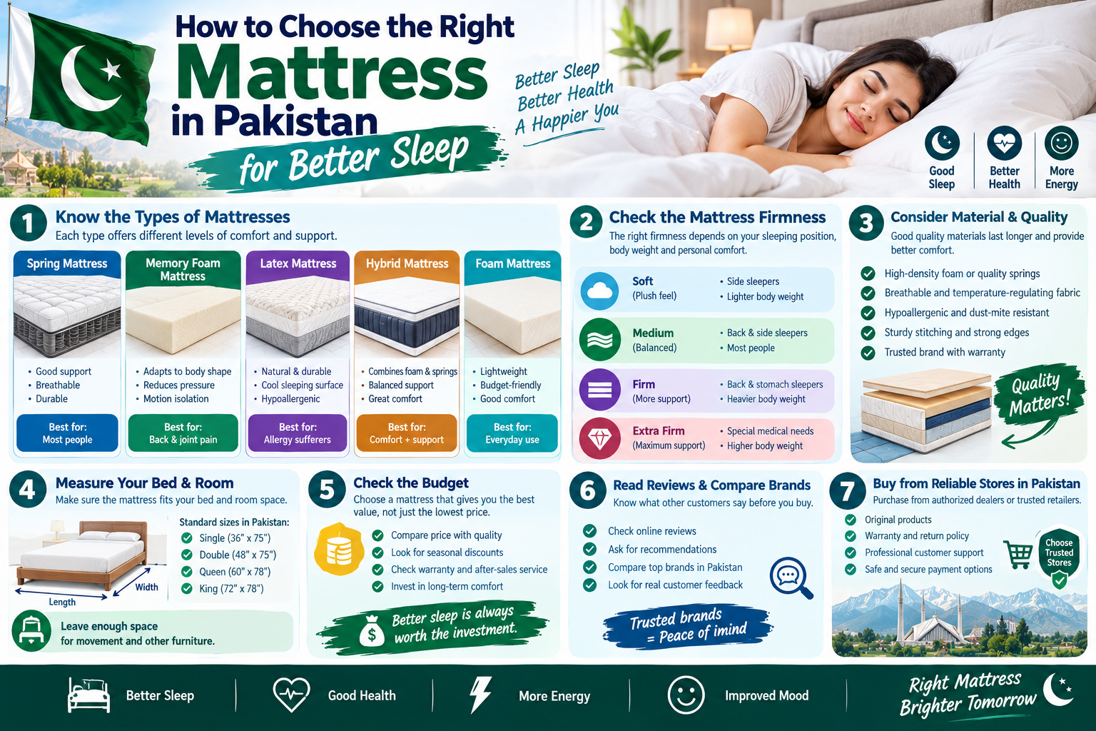 How to Choose the Right Mattress in Pakistan for Better Sleep