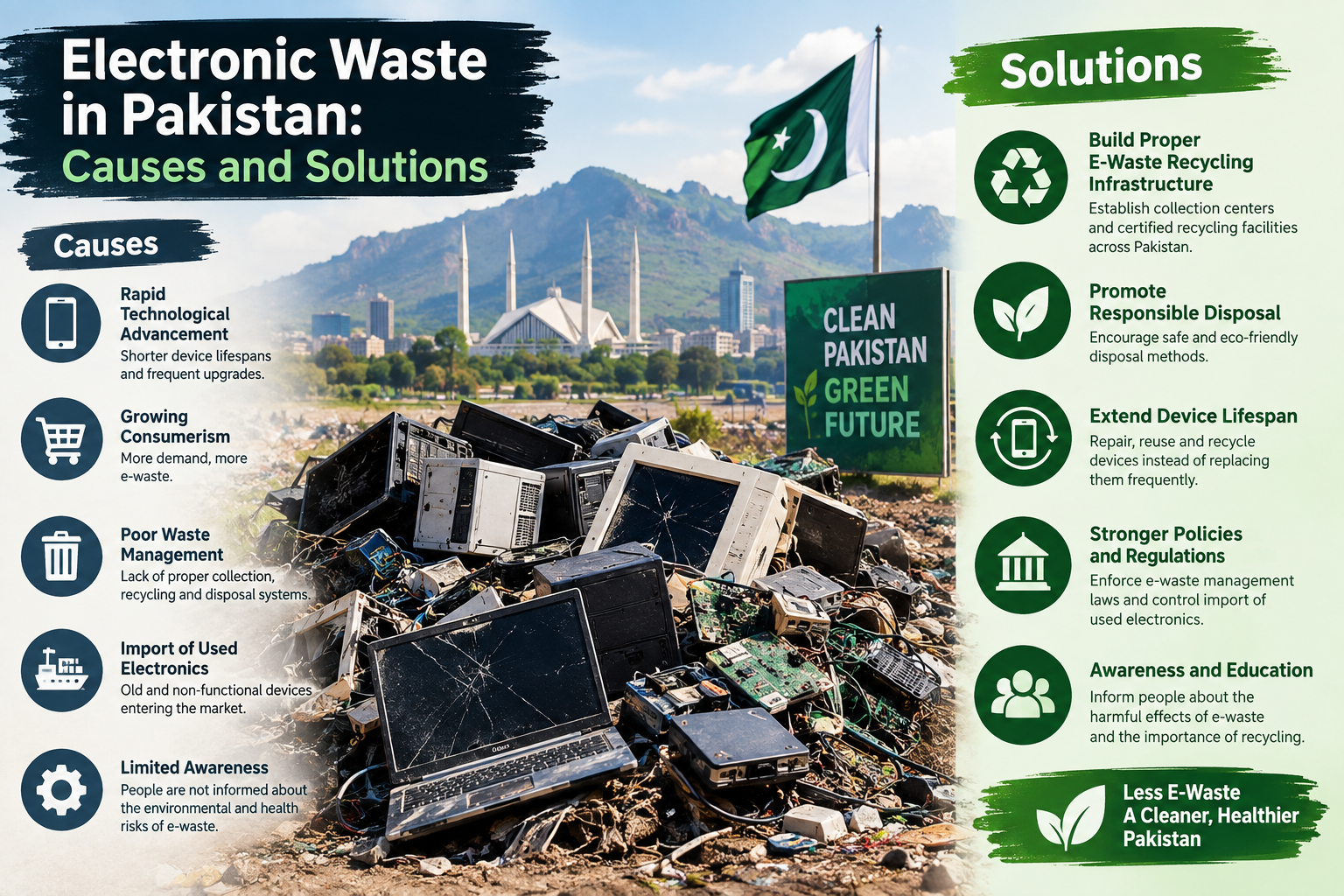 Electronic Waste in Pakistan: Causes and Solutions