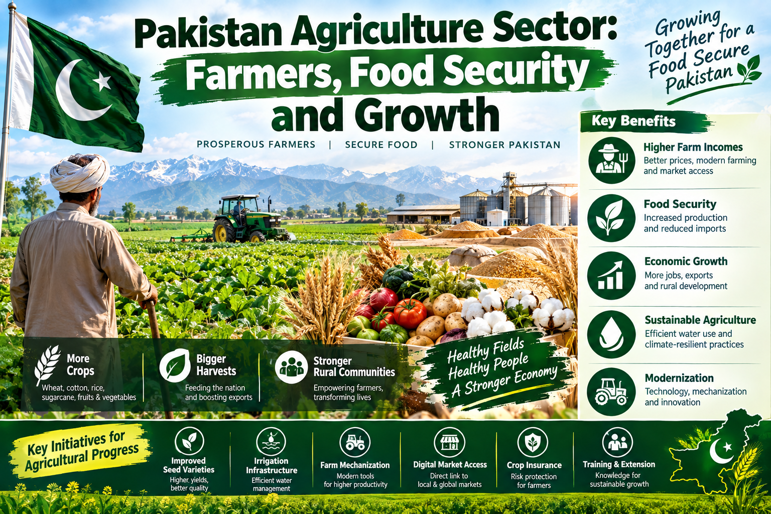Agriculture Sector Receives Fresh Attention to Support Farmers and Food Security in Pakistan
