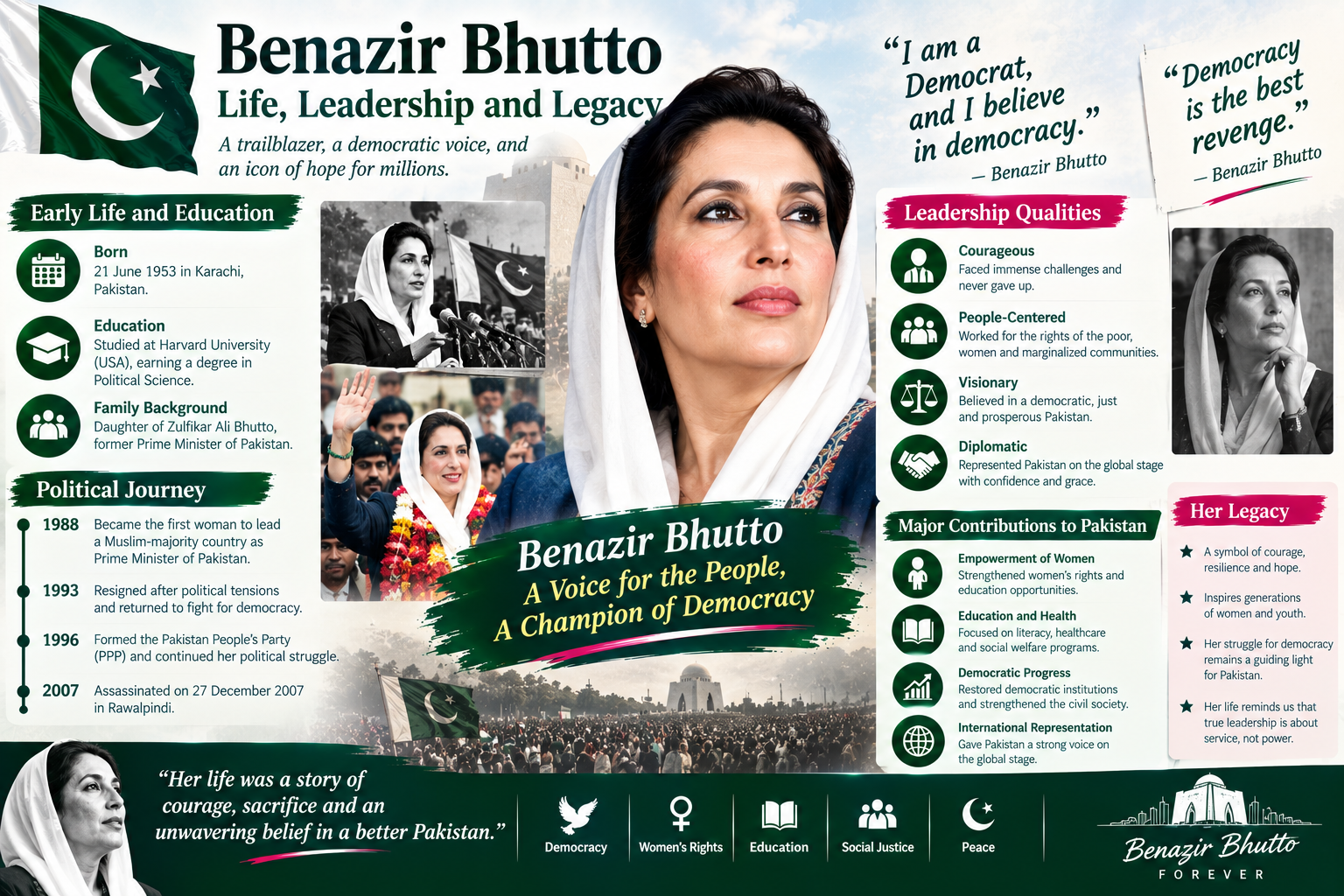 Benazir Bhutto – Life, Leadership and Legacy