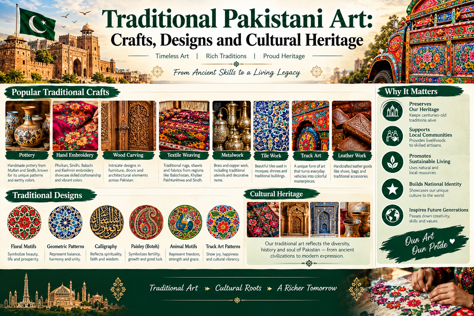 Traditional Pakistani Art: Crafts, Designs and Cultural Heritage
