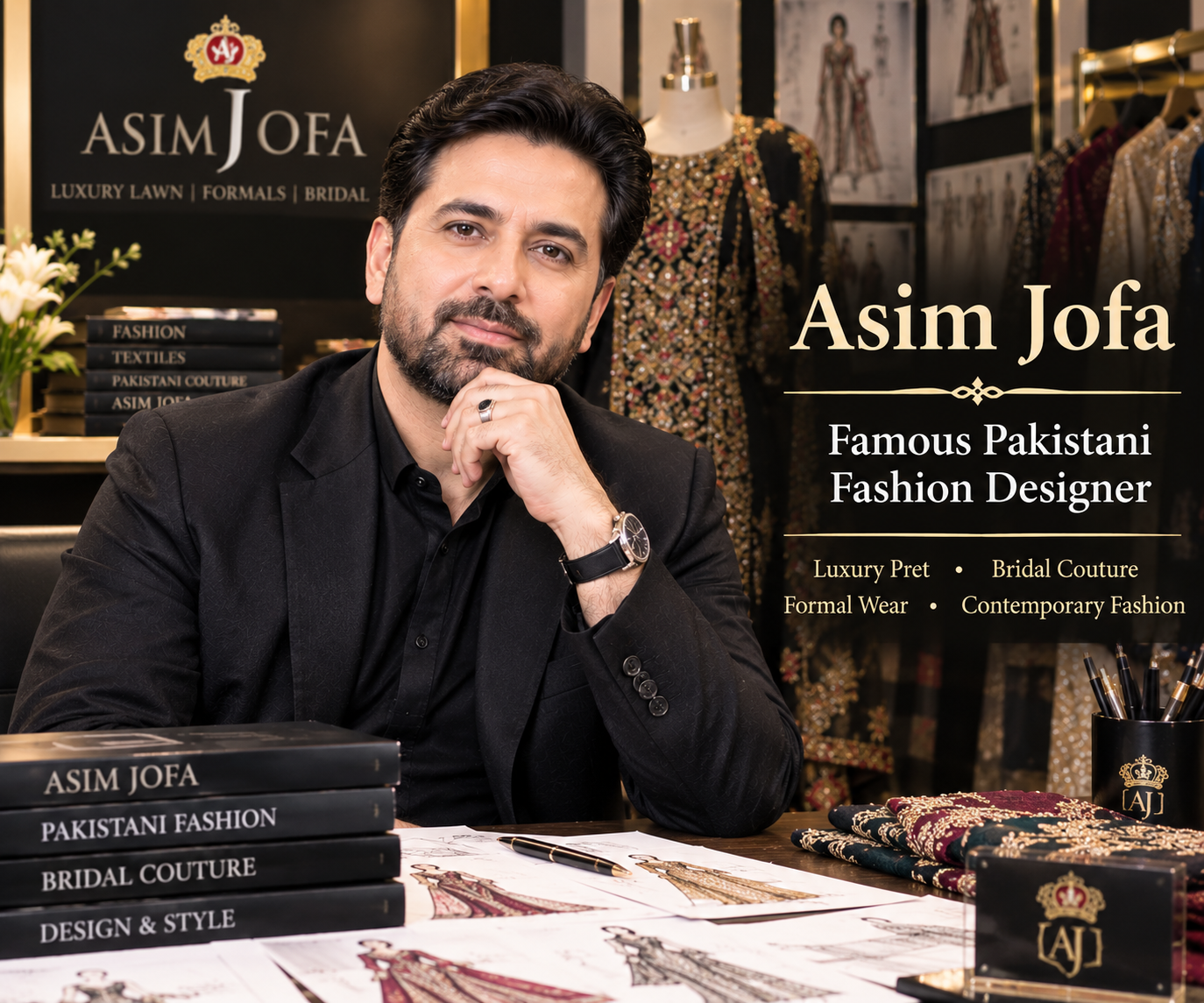 Asim Jofa – Famous Pakistani Fashion Designer