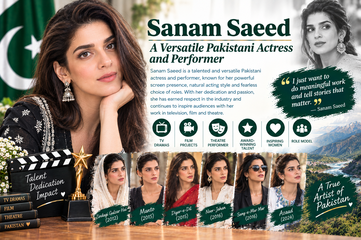 Sanam Saeed – A Versatile Pakistani Actress and Performer