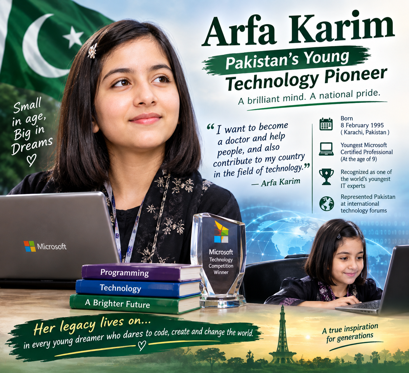 Arfa Karim – Pakistan’s Young Technology Pioneer