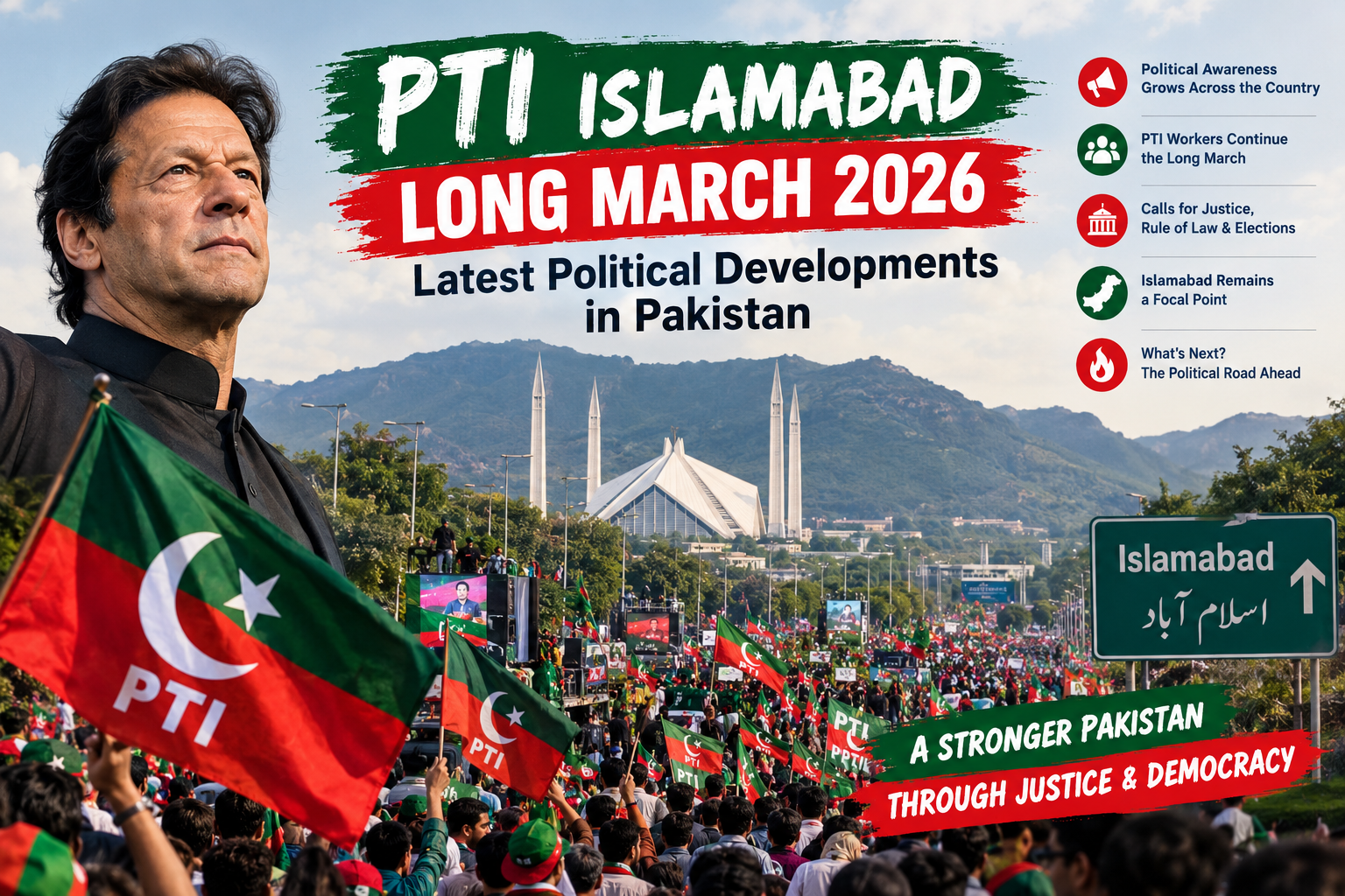 PTI’s Islamabad Long March: Political Tensions Rise Across Pakistan