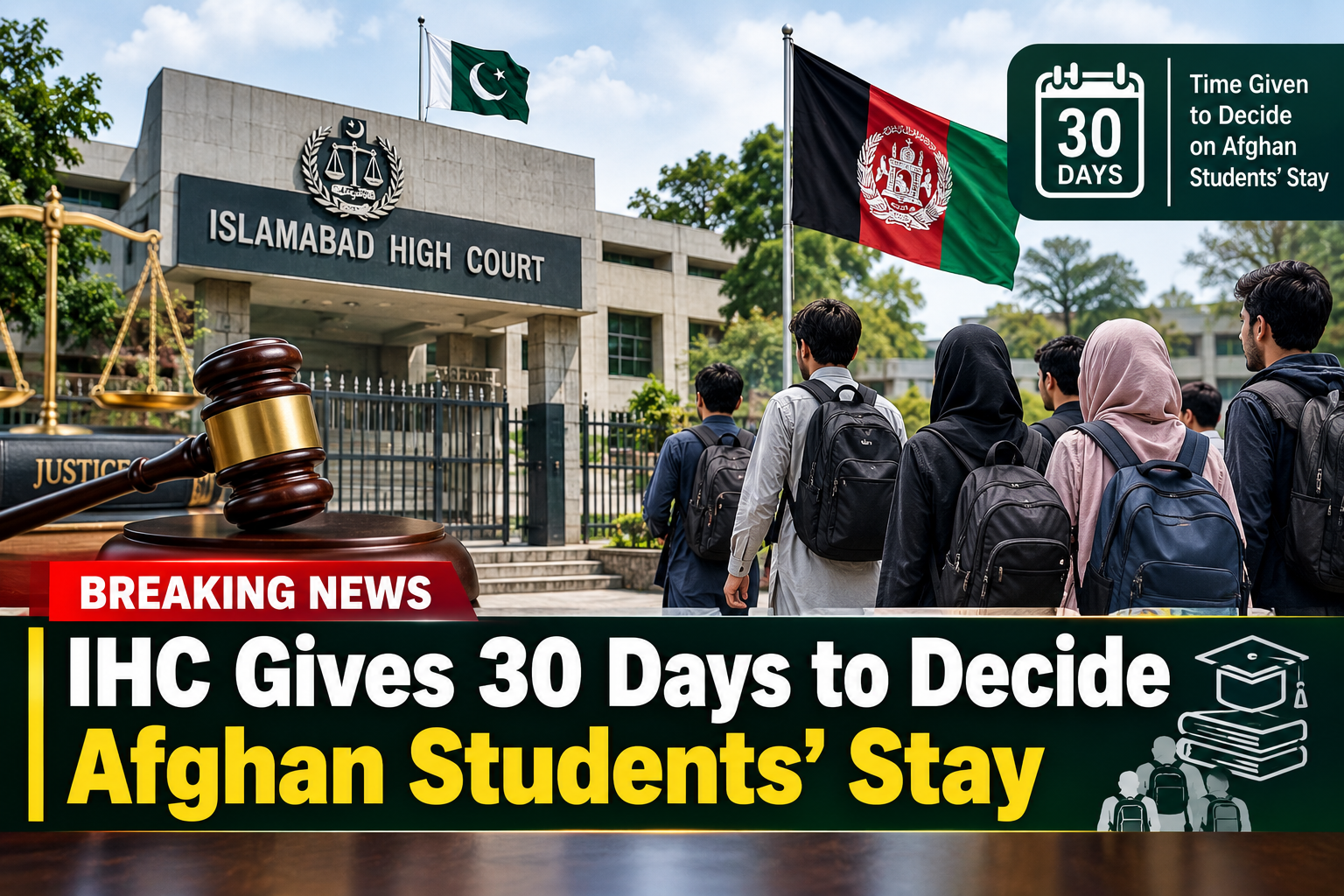 IHC Gives 30 Days to Decide Afghan Students’ Stay