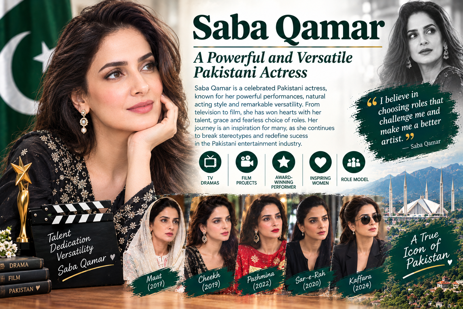 Saba Qamar – A Powerful and Versatile Pakistani Actress