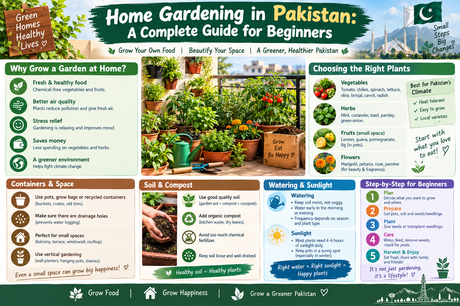 Home Gardening in Pakistan: A Complete Guide for Beginners